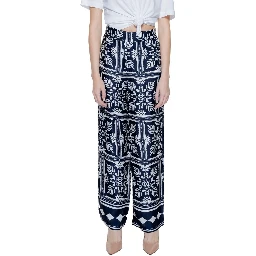 Blue Viscose Pant