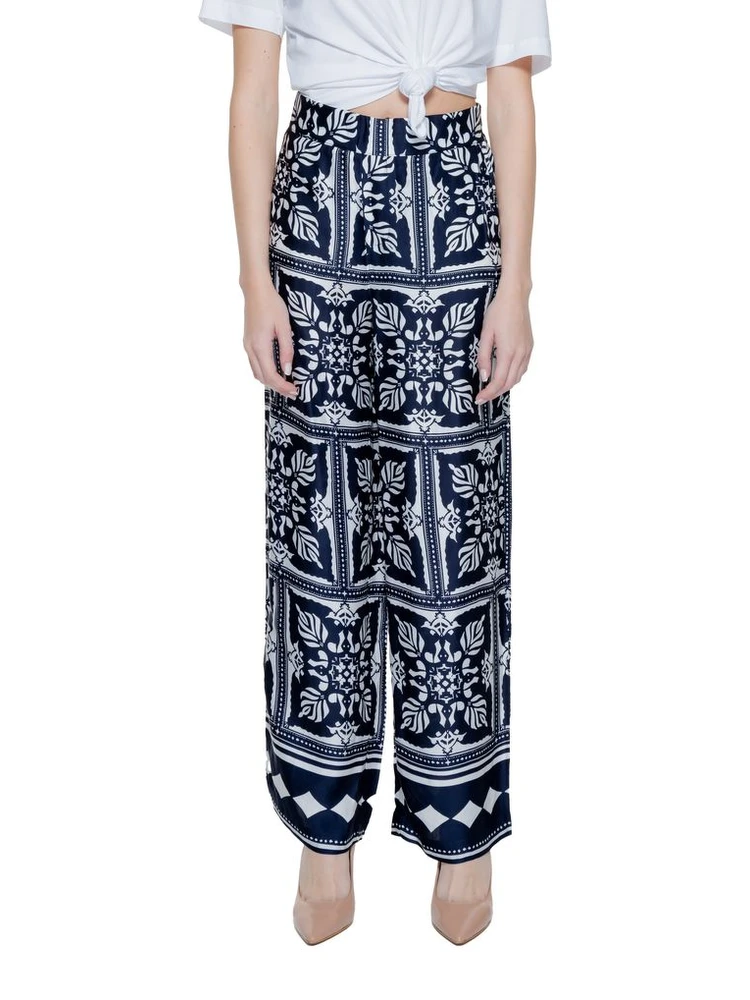 Blue Viscose Pant