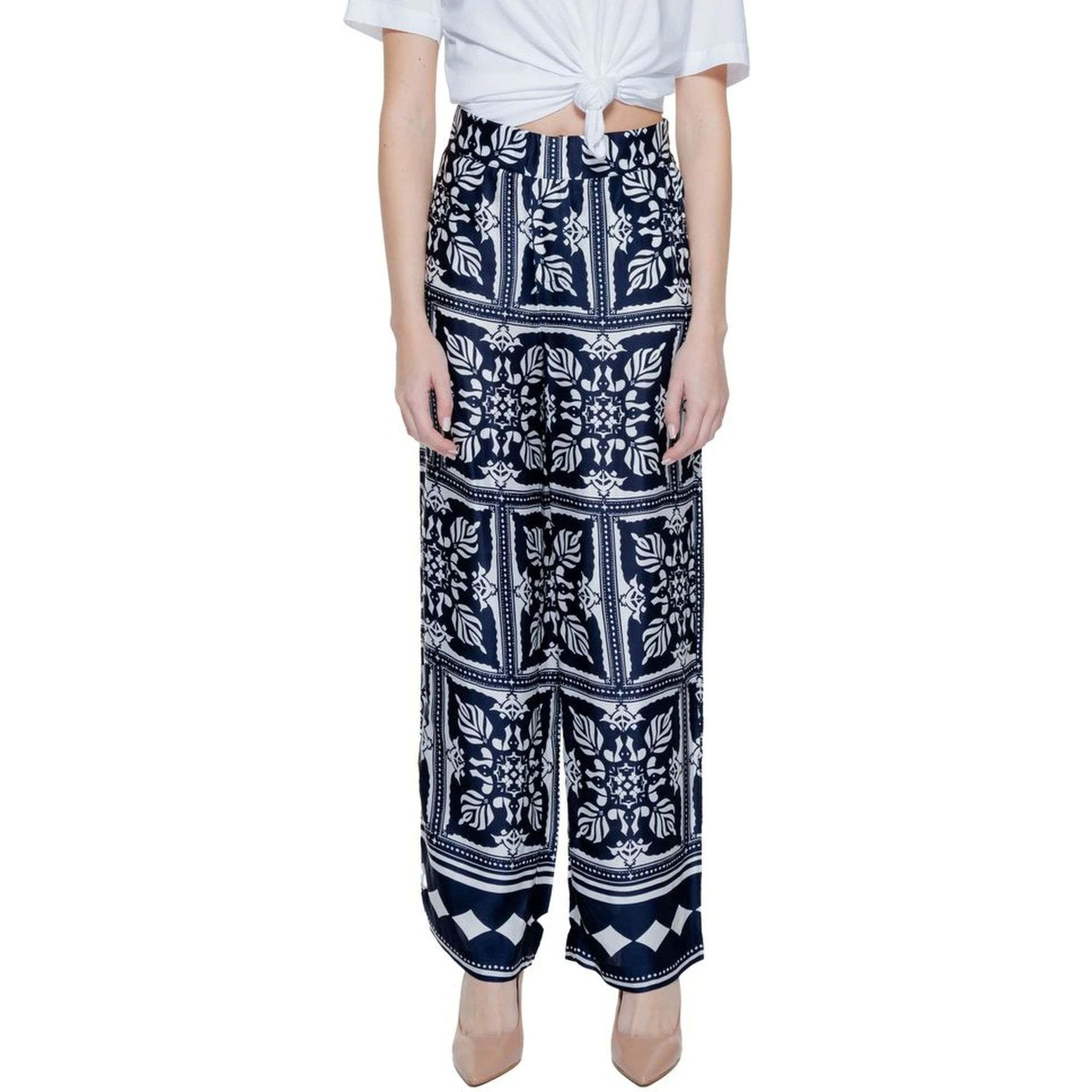 Blue Viscose Pant