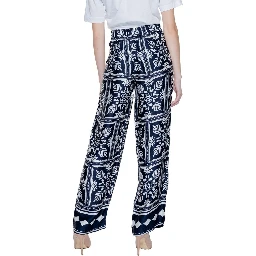 Blue Viscose Pant