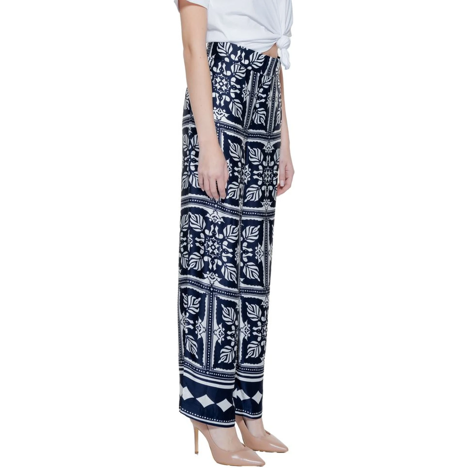 Blue Viscose Pant