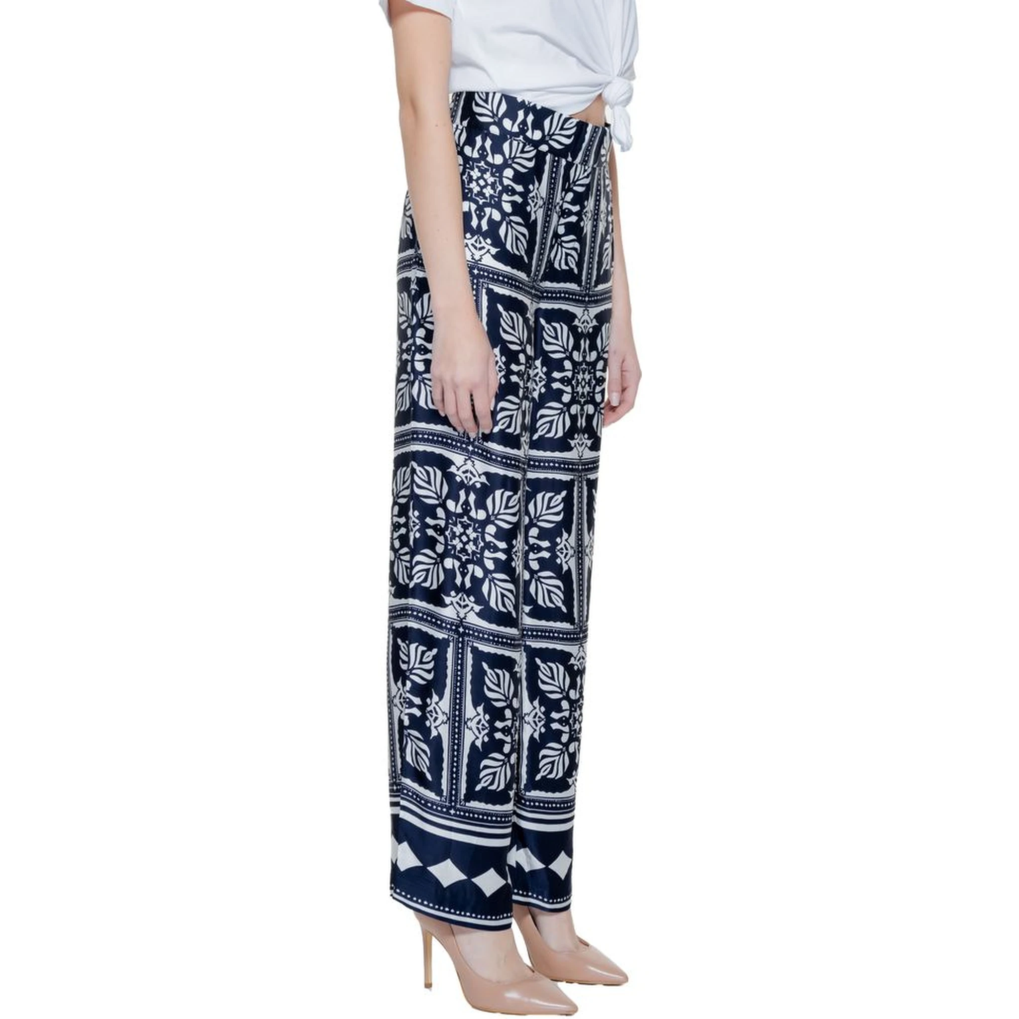 Blue Viscose Pant