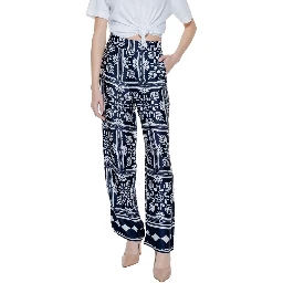 Blue Viscose Pant