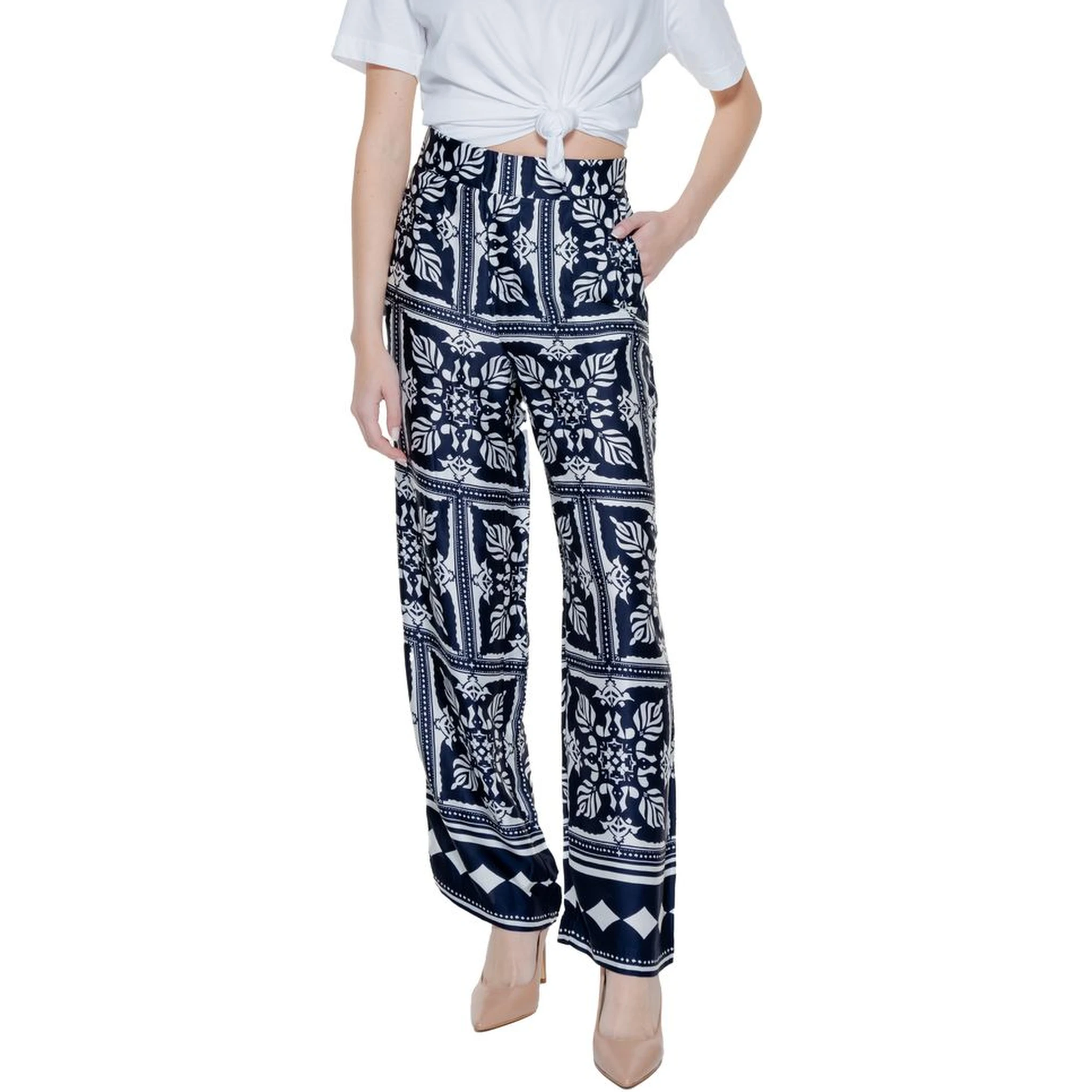 Blue Viscose Pant