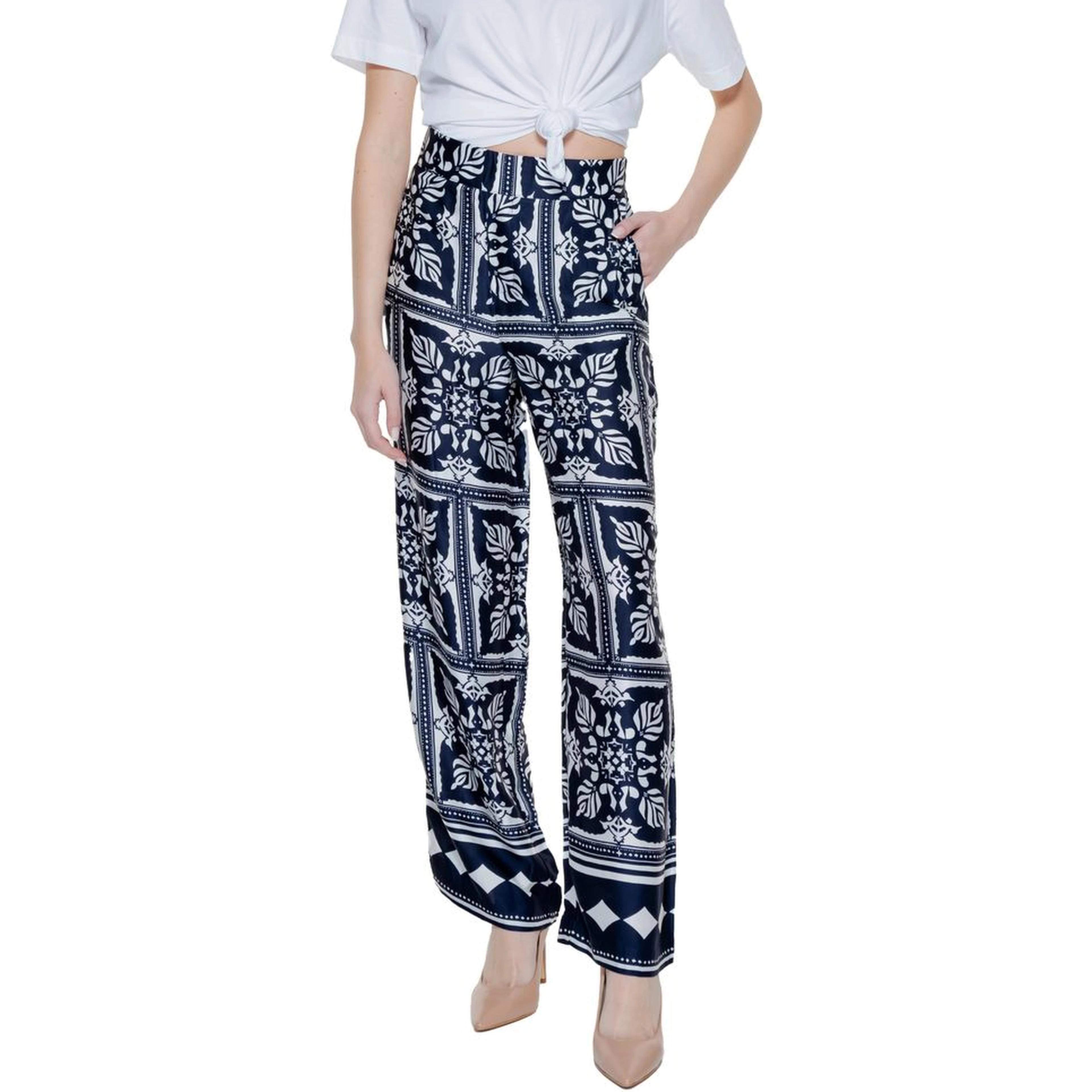 Blue Viscose Pant