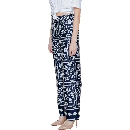 Blue Viscose Pant