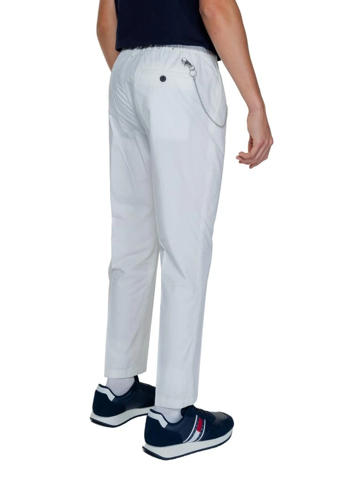 White Cotton Casual Pants alternative