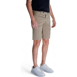 Beige Cotton Bermuda Shorts