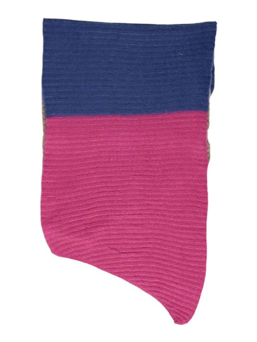 Blue Recycled Polyester Scarf