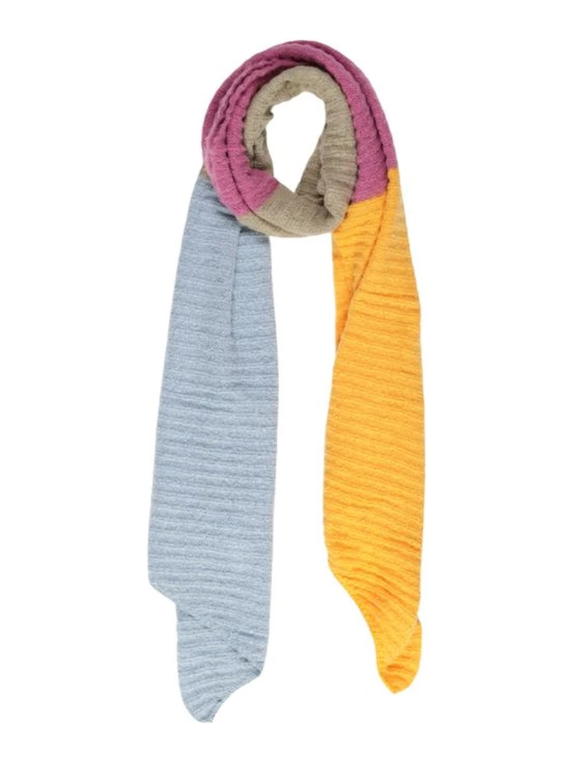 Yellow Recycled Polyester Scarf
