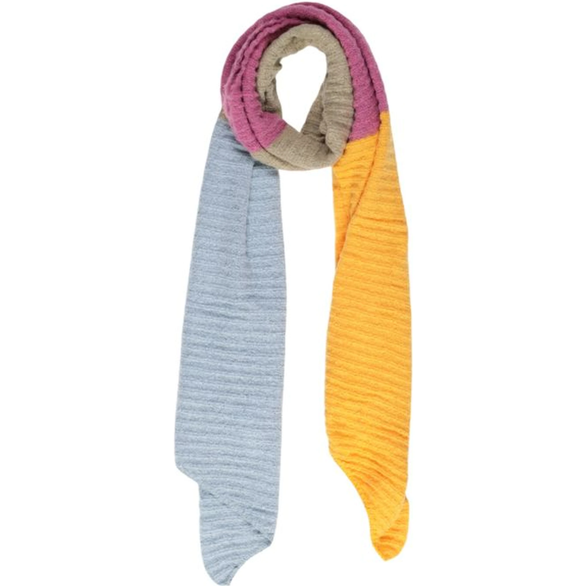 Yellow Recycled Polyester Scarf