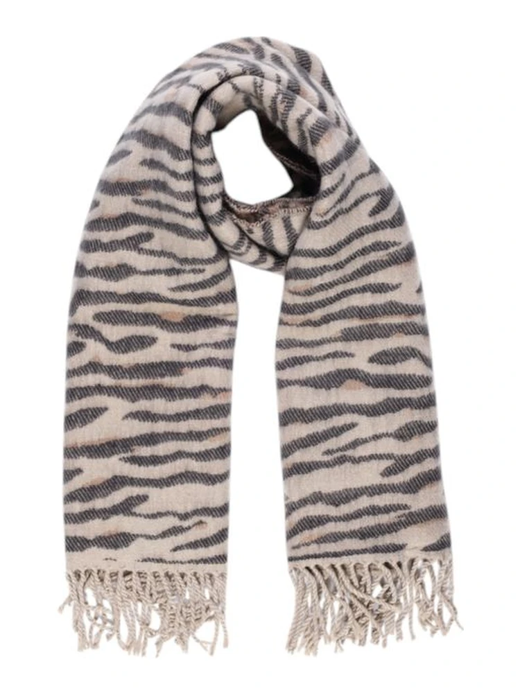 Beige Marabou Scarf