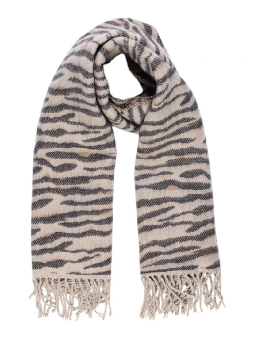 Beige Marabou Scarf