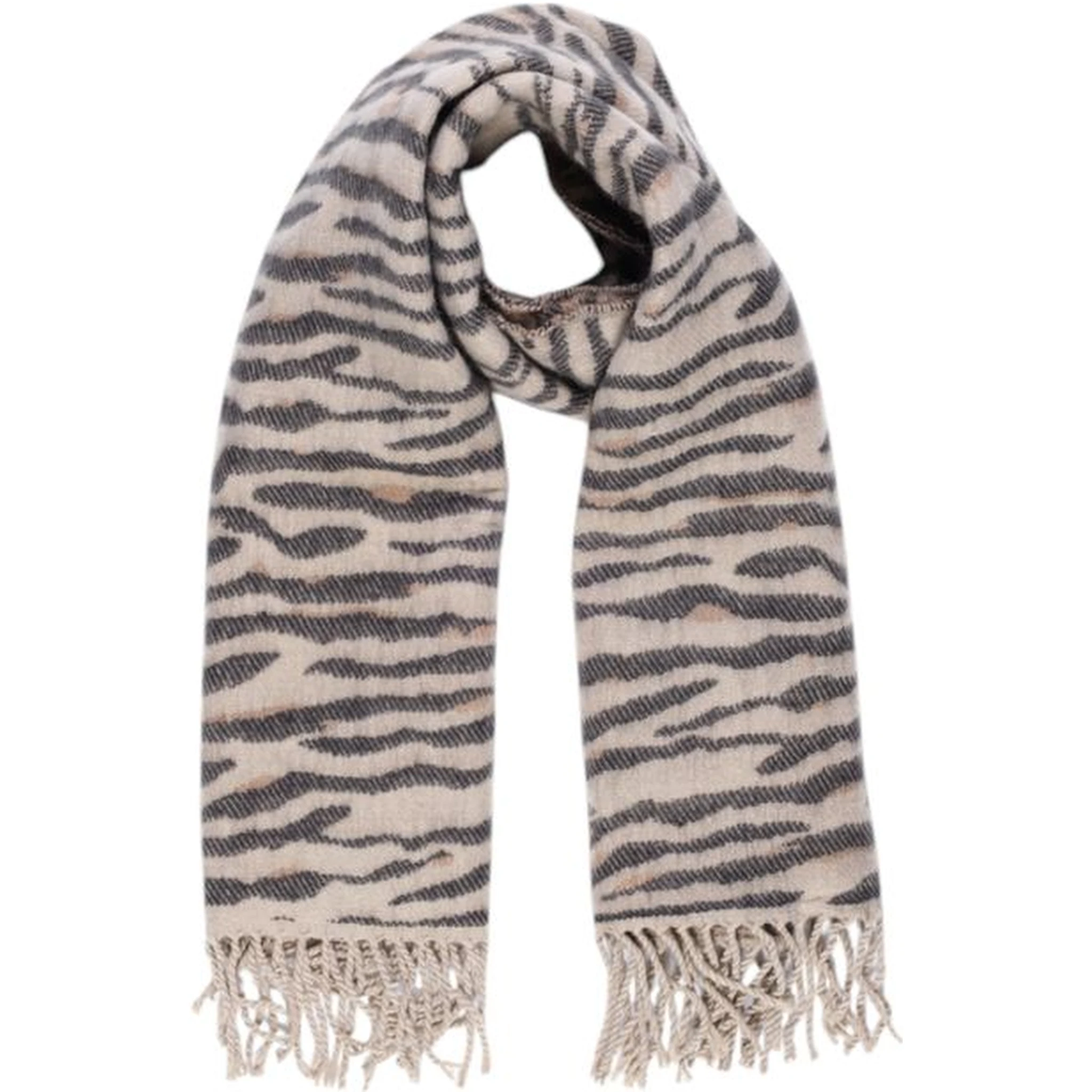 Beige Marabou Scarf