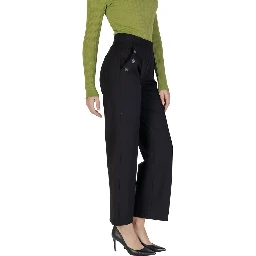 Black Viscose Pants