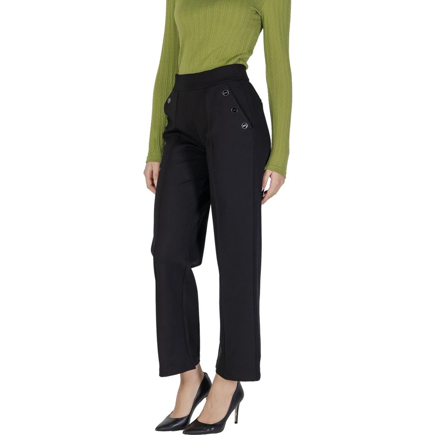 Black Viscose Pants