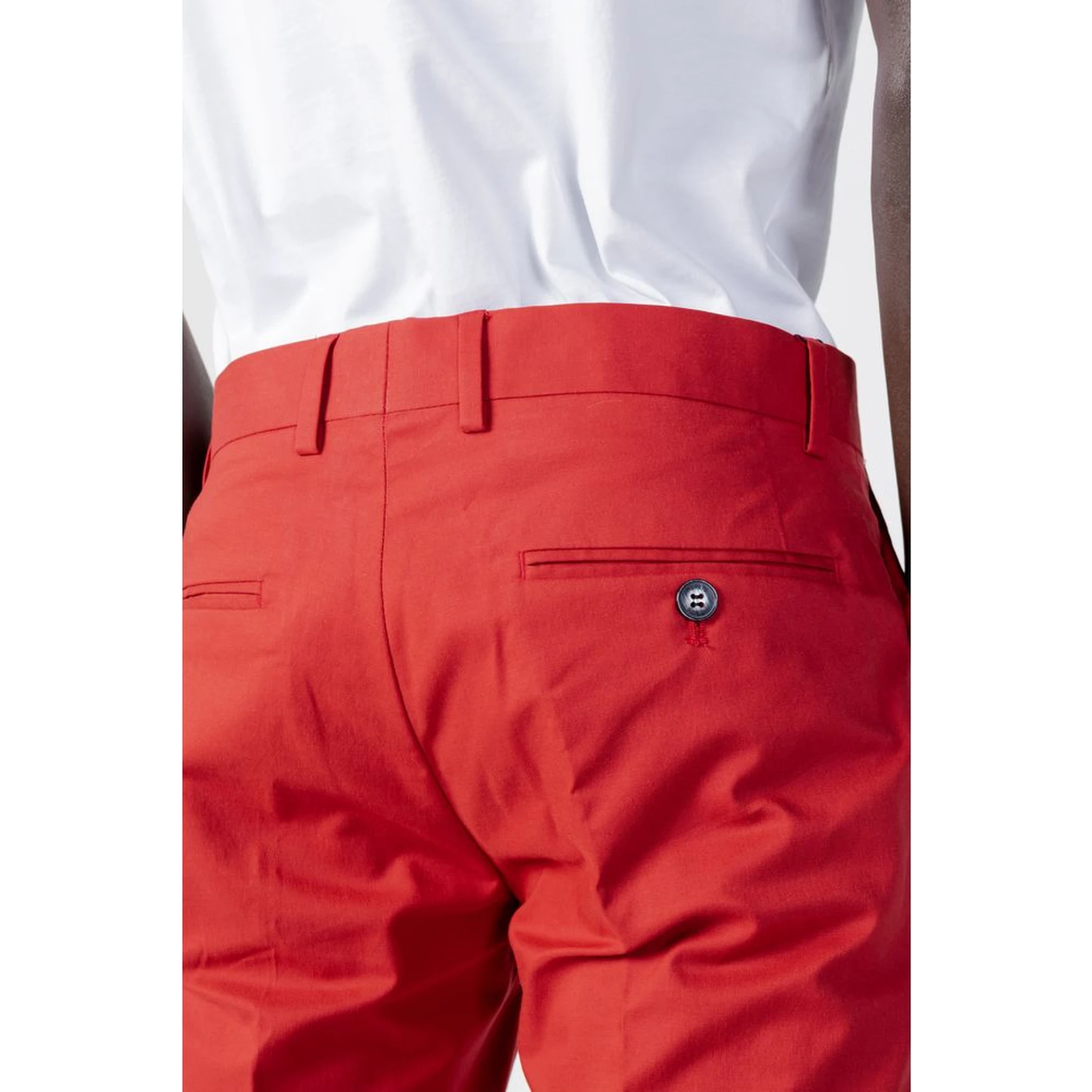 Red Cotton Pants
