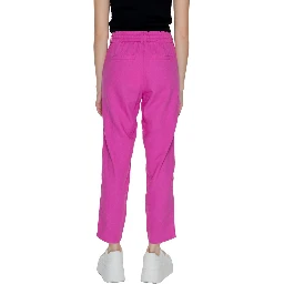 Multicolor Linen Casual Pants