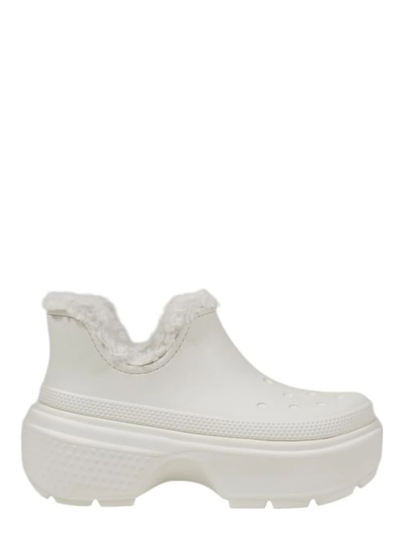 White Croslite Ankle Boots