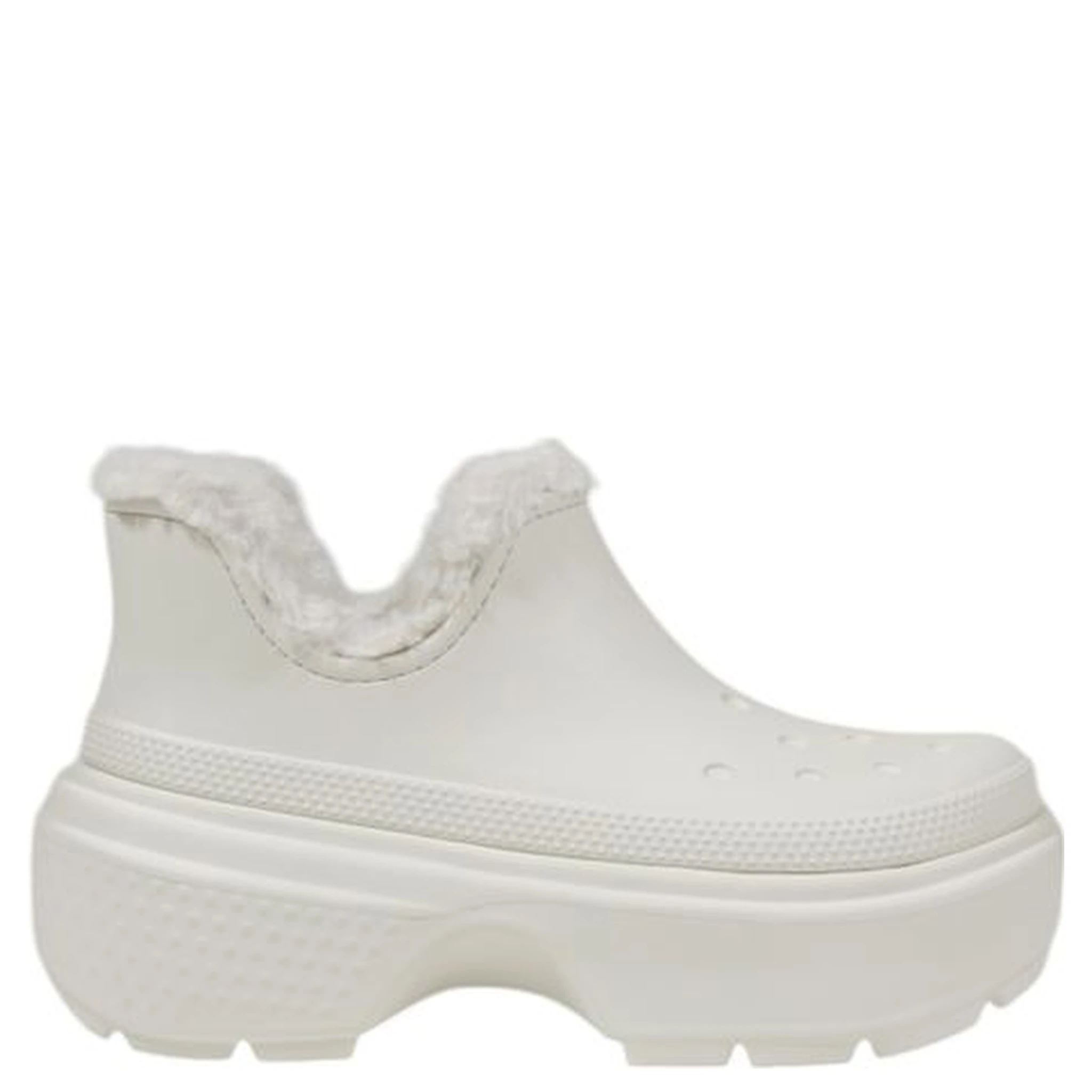 White Croslite Ankle Boots