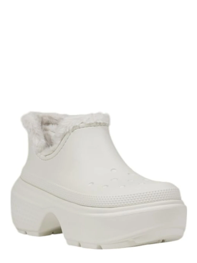 White Croslite Ankle Boots