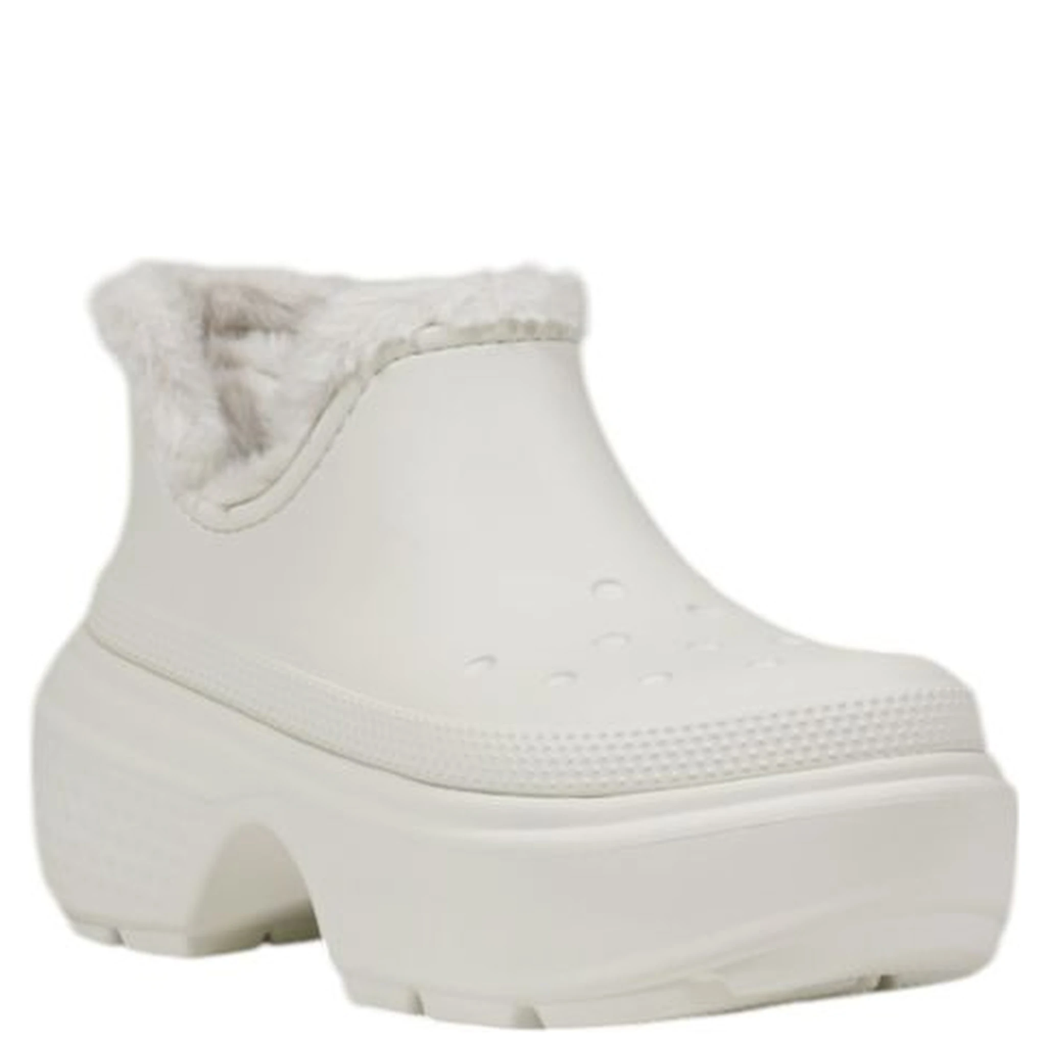 White Croslite Ankle Boots