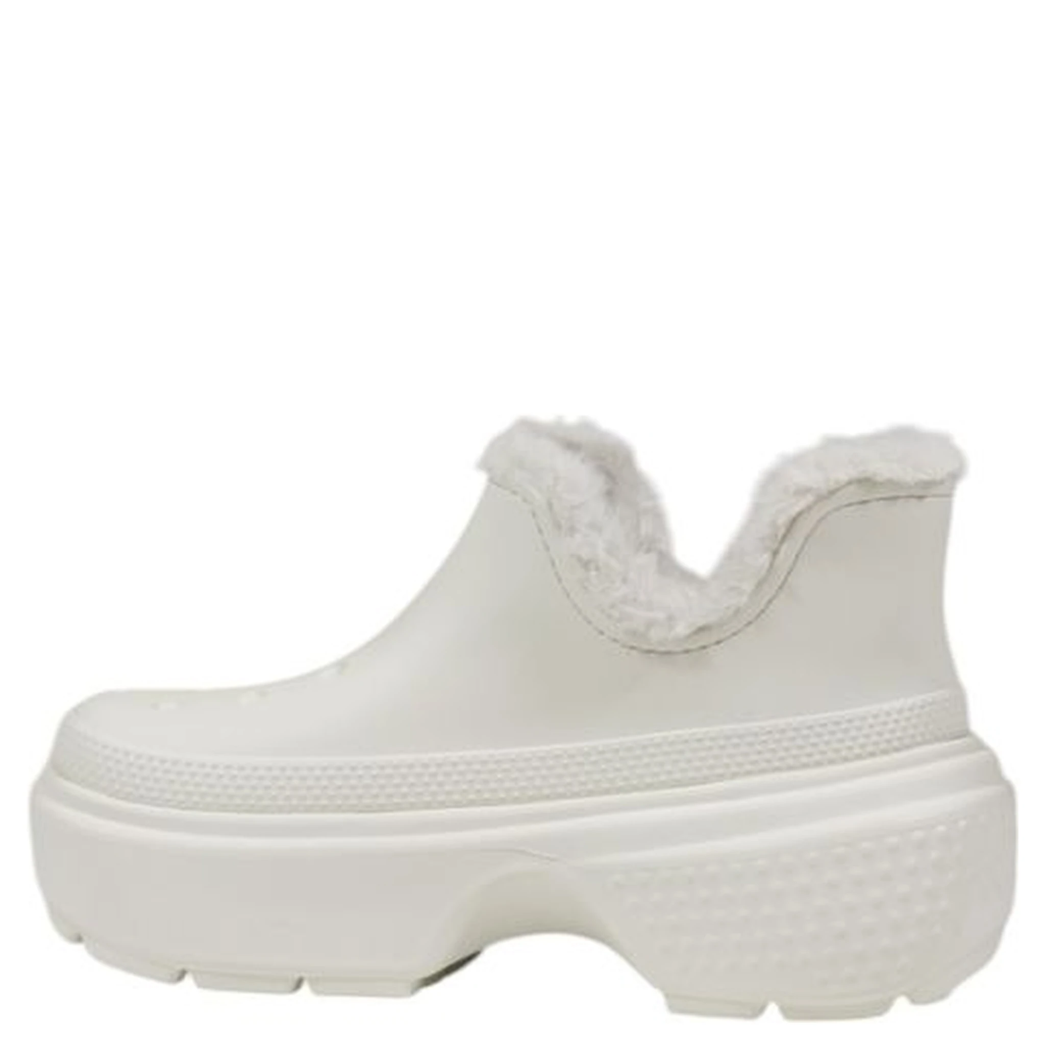 White Croslite Ankle Boots