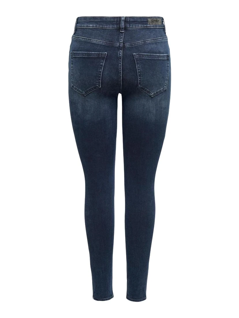 Blue Cotton Skinny Jeans