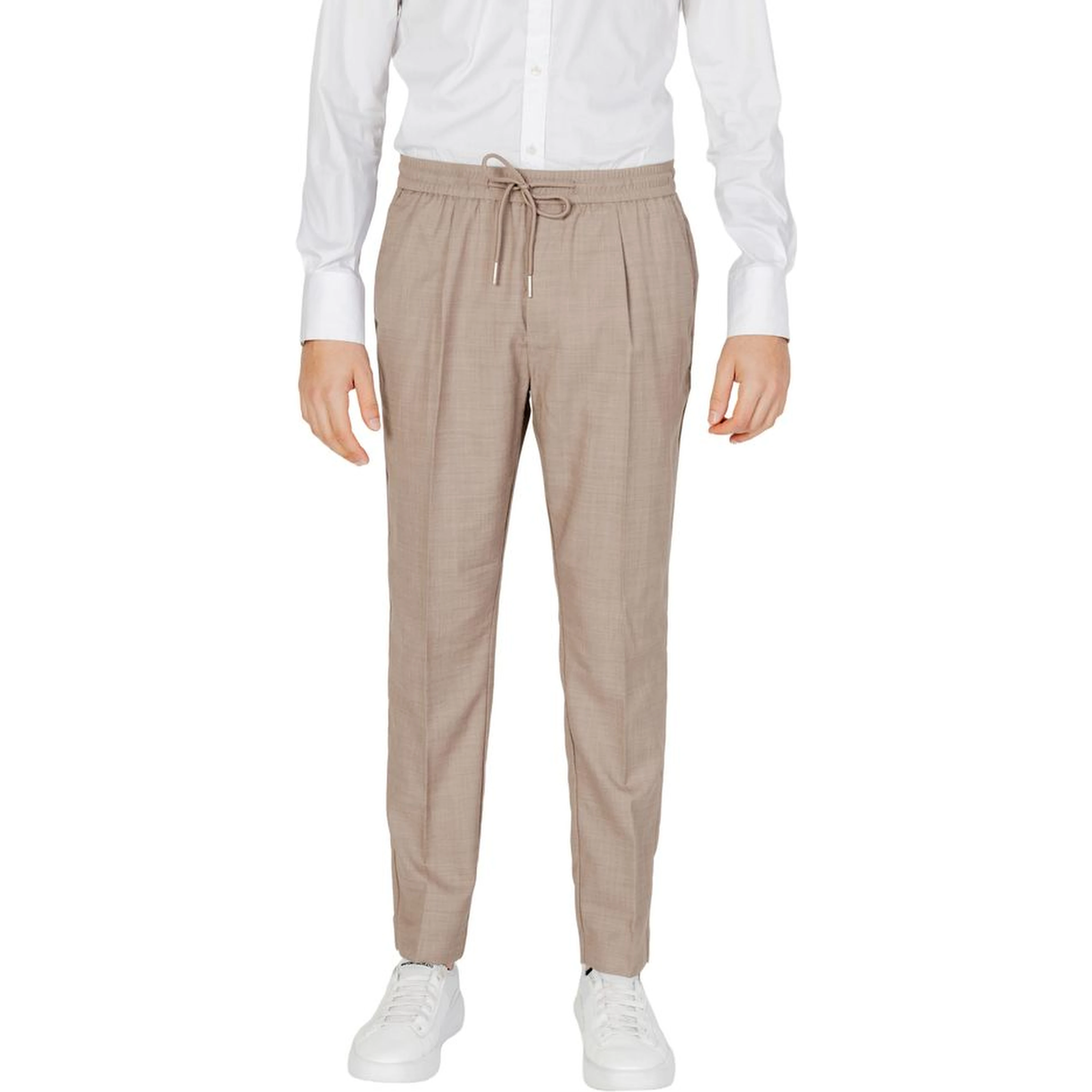 Beige Polyester Pant