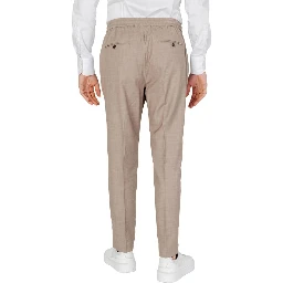 Beige Polyester Pant