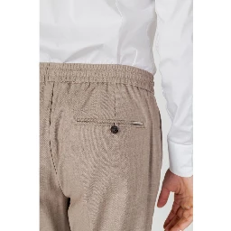 Beige Polyester Pant