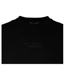 Black Leopard Cotton Short Sleeves T-shirt