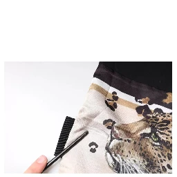 Black Leopard Cotton Short Sleeves T-shirt