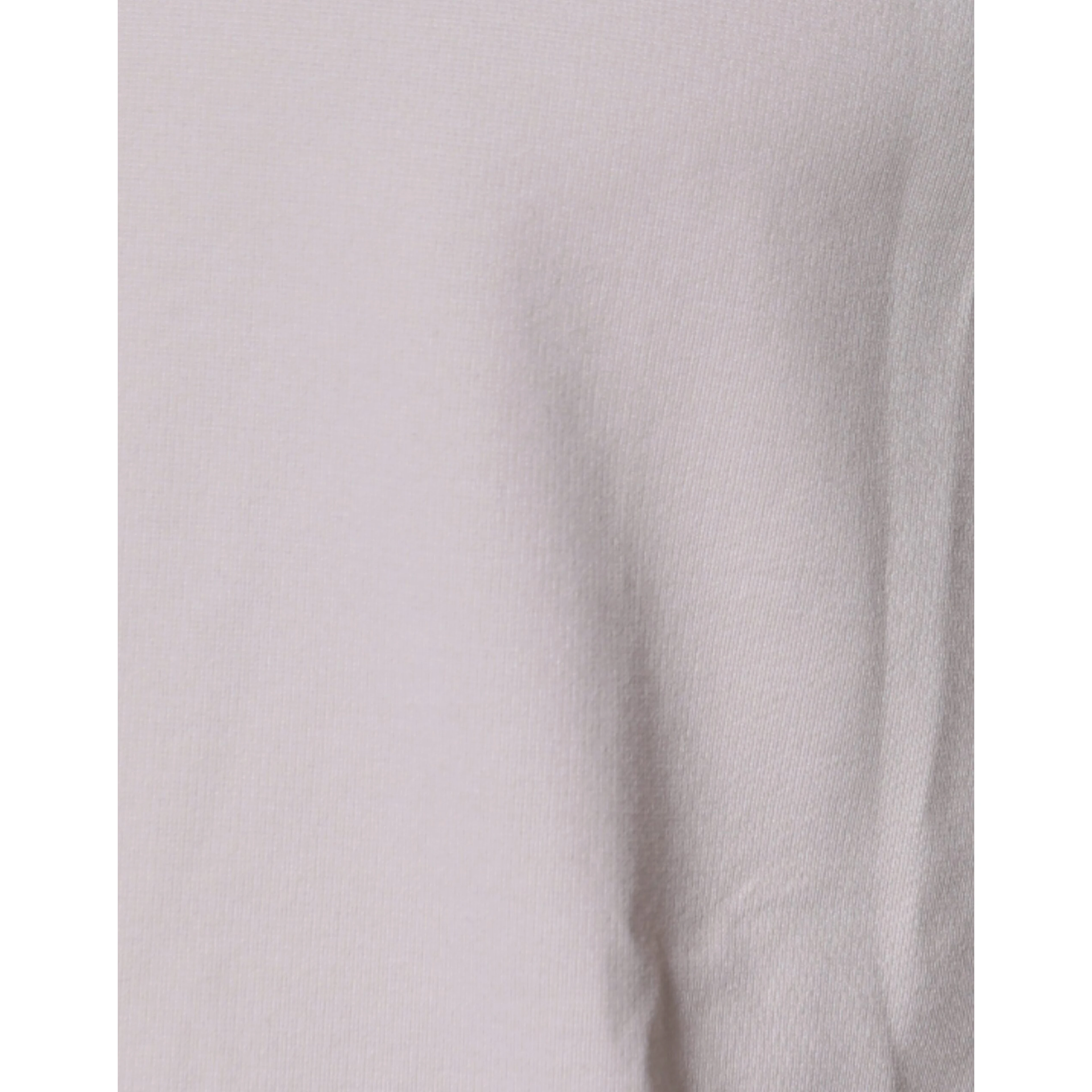 Beige Logo Cotton Blend Crew Neck T-shirt