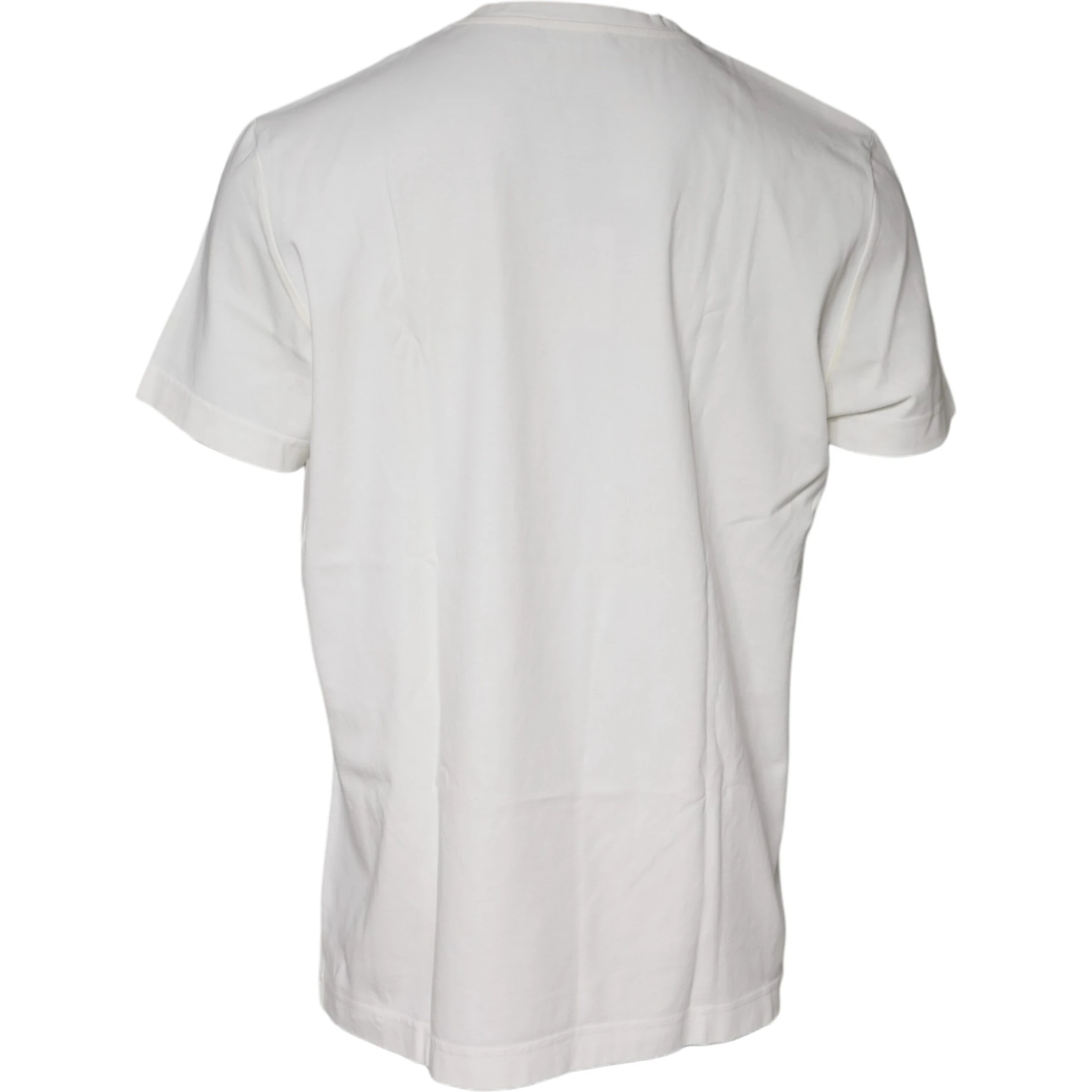 White Bandana Print Cotton Short Sleeves T-shirt