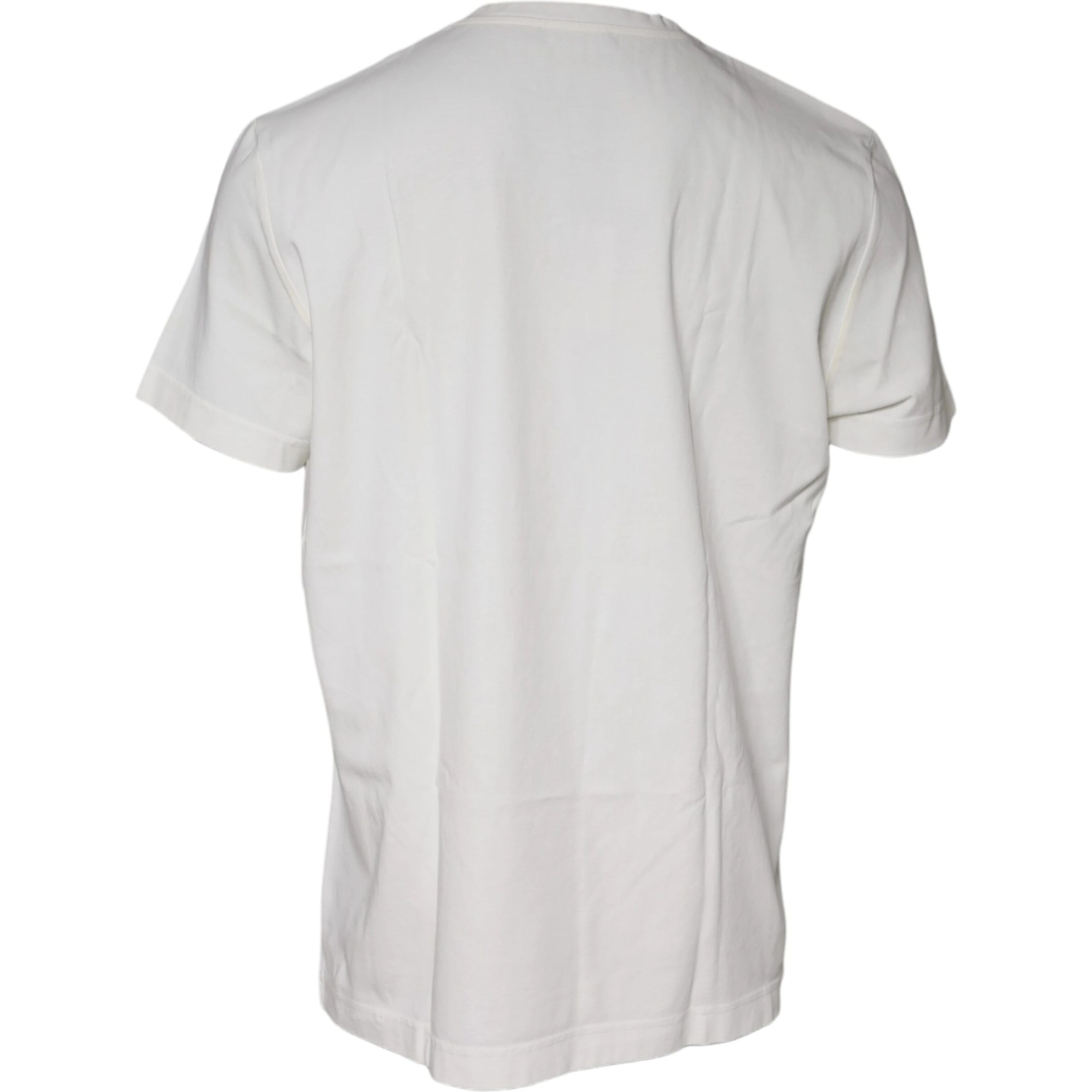 White Bandana Print Cotton Short Sleeves T-shirt