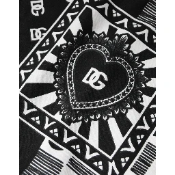 White Bandana Print Cotton Short Sleeves T-shirt