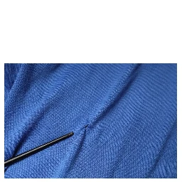 Blue Cashmere Short Sleeves Men Polo T-shirt