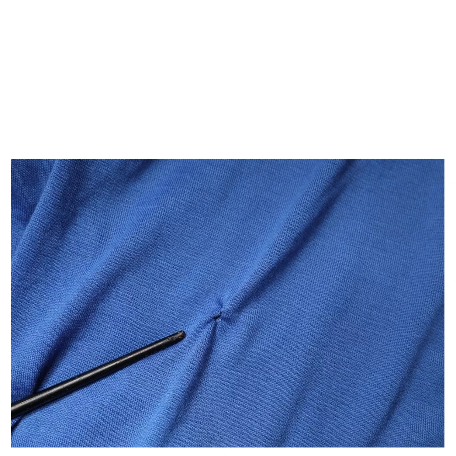 Blue Cashmere Short Sleeves Men Polo T-shirt