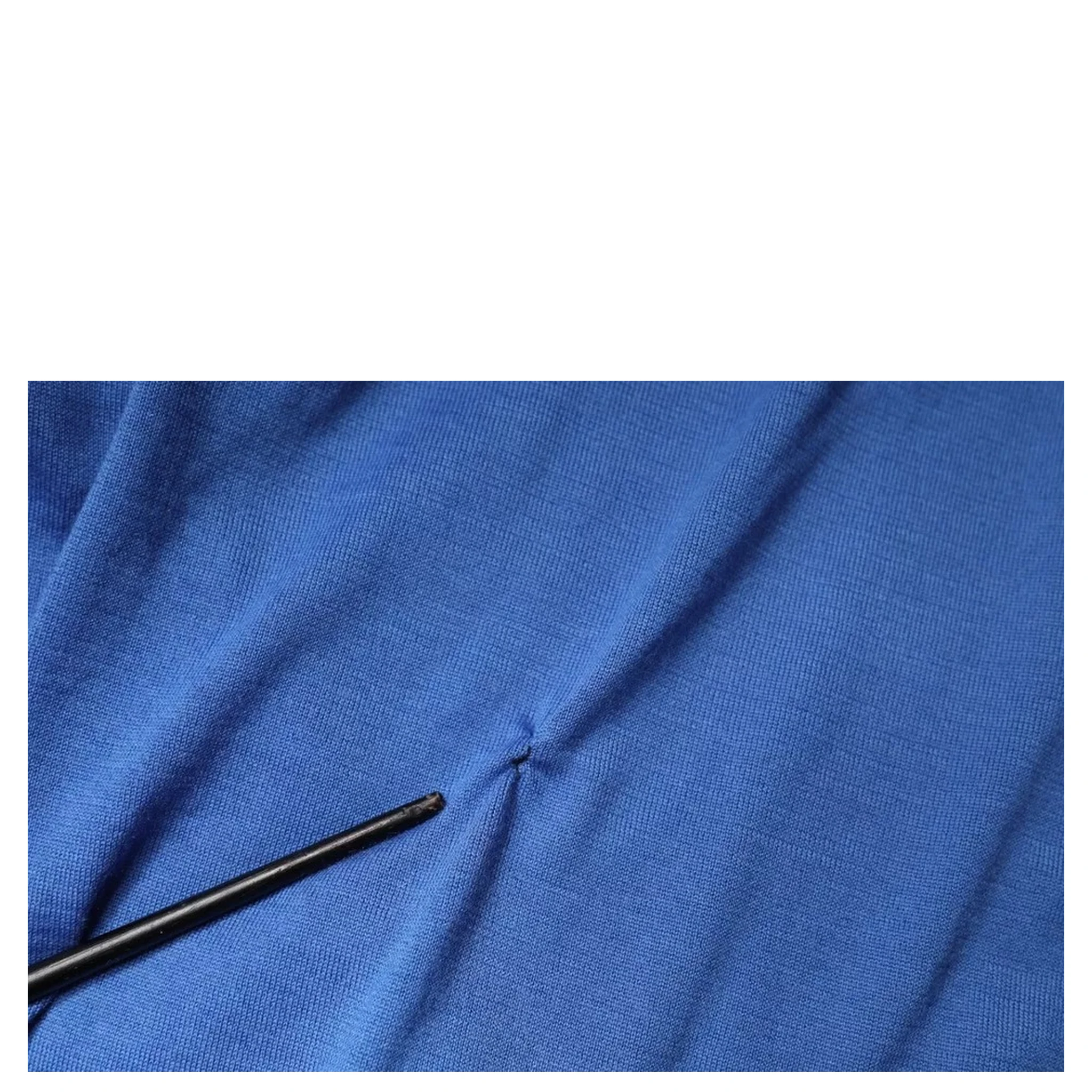 Blue Cashmere Short Sleeves Men Polo T-shirt