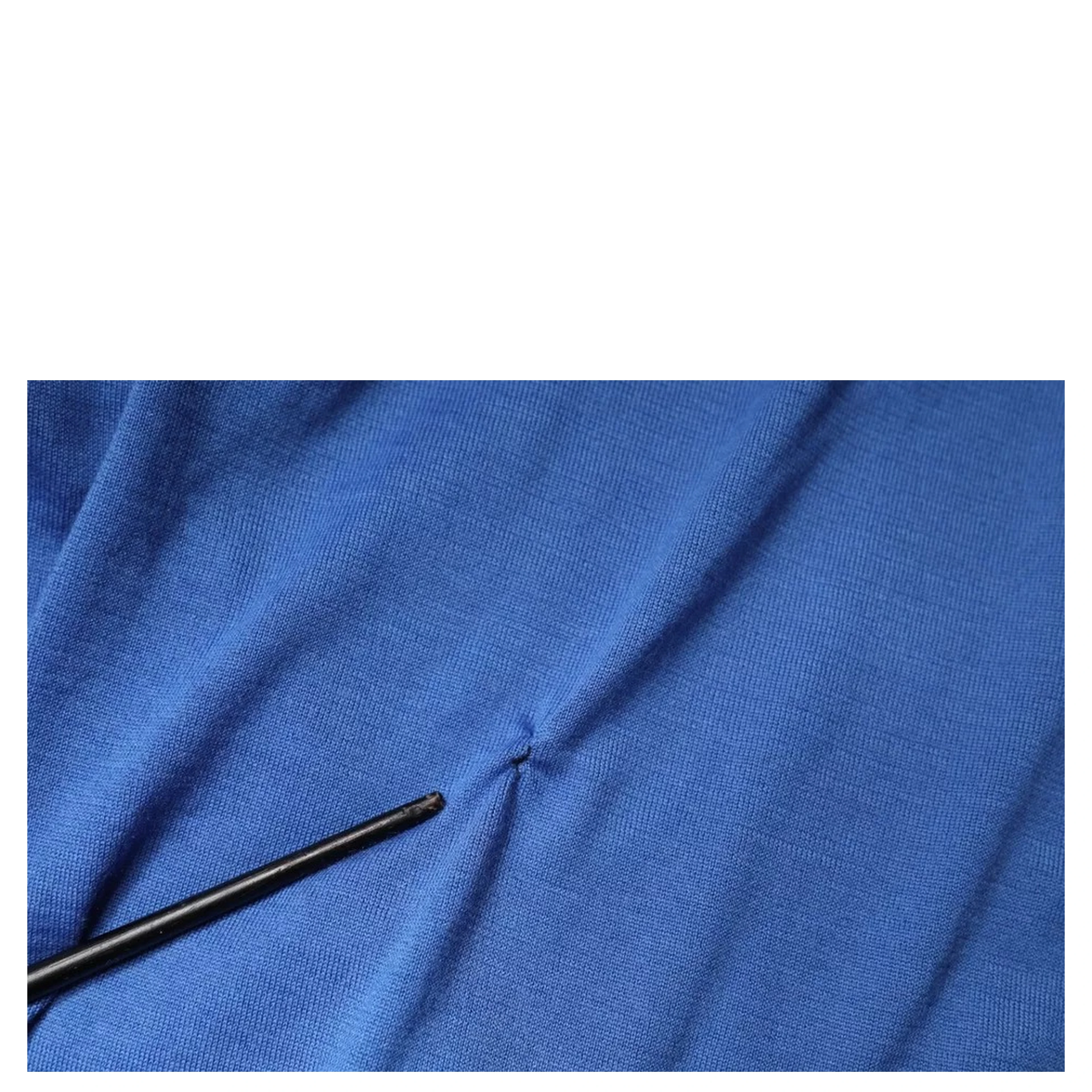 Blue Cashmere Short Sleeves Men Polo T-shirt