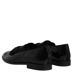 Black Leather Loafers Men Formal Dress Shoes