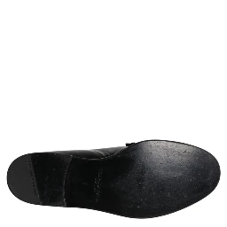 Black Leather Loafers Men Formal Dress Shoes