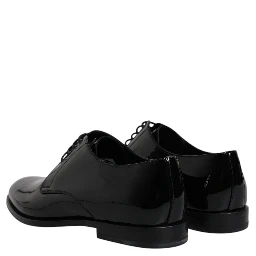Black Patent Leather Derby Formal Dress Shoes