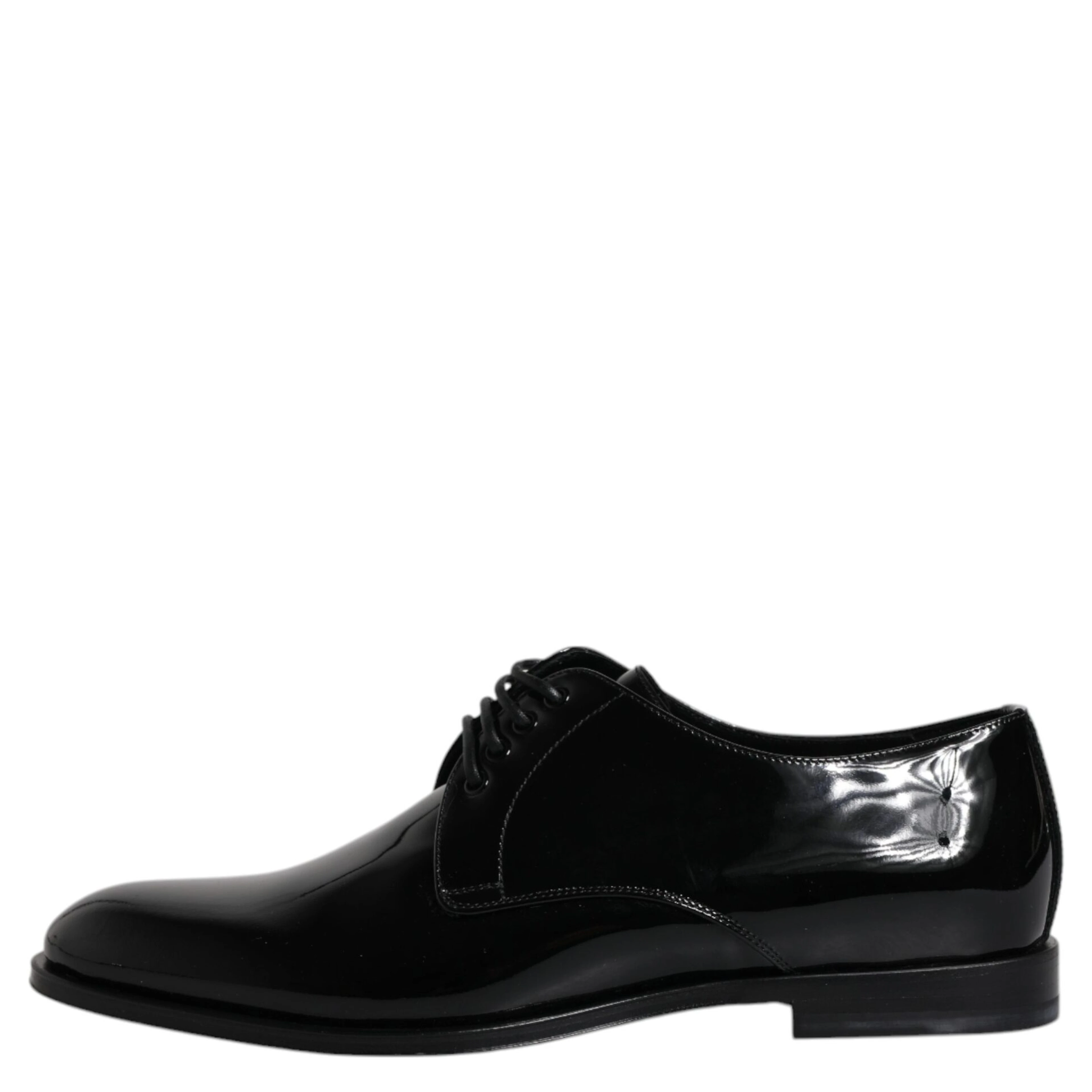 Black Patent Leather Derby Formal Dress Shoes