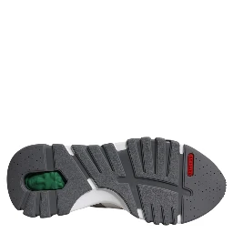 Grey Leather Neoprene Chunky Low Top Squalo Sneakers Shoes