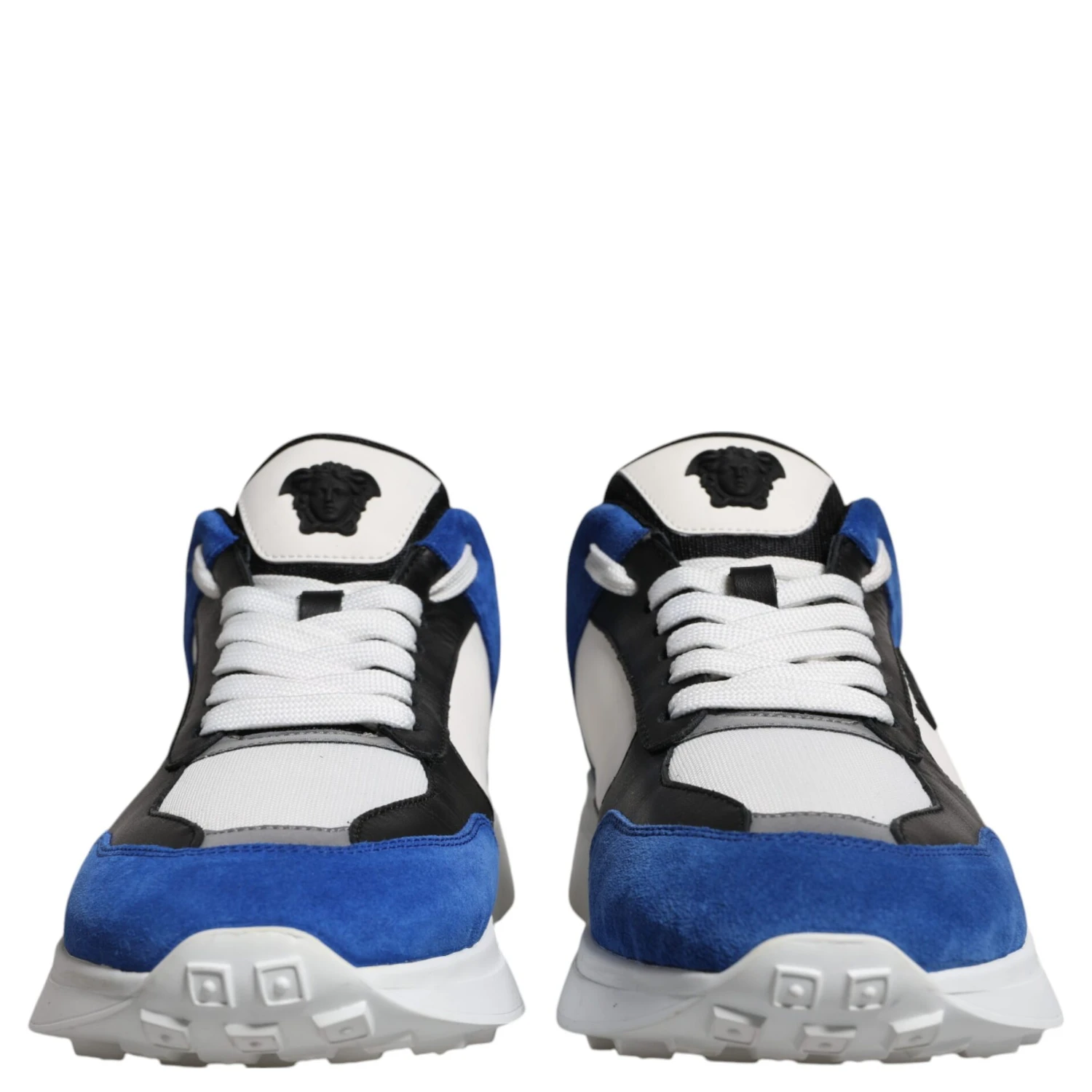 Multicolor Canvas Quad Fabric Medusa Low Top Sneakers Shoes