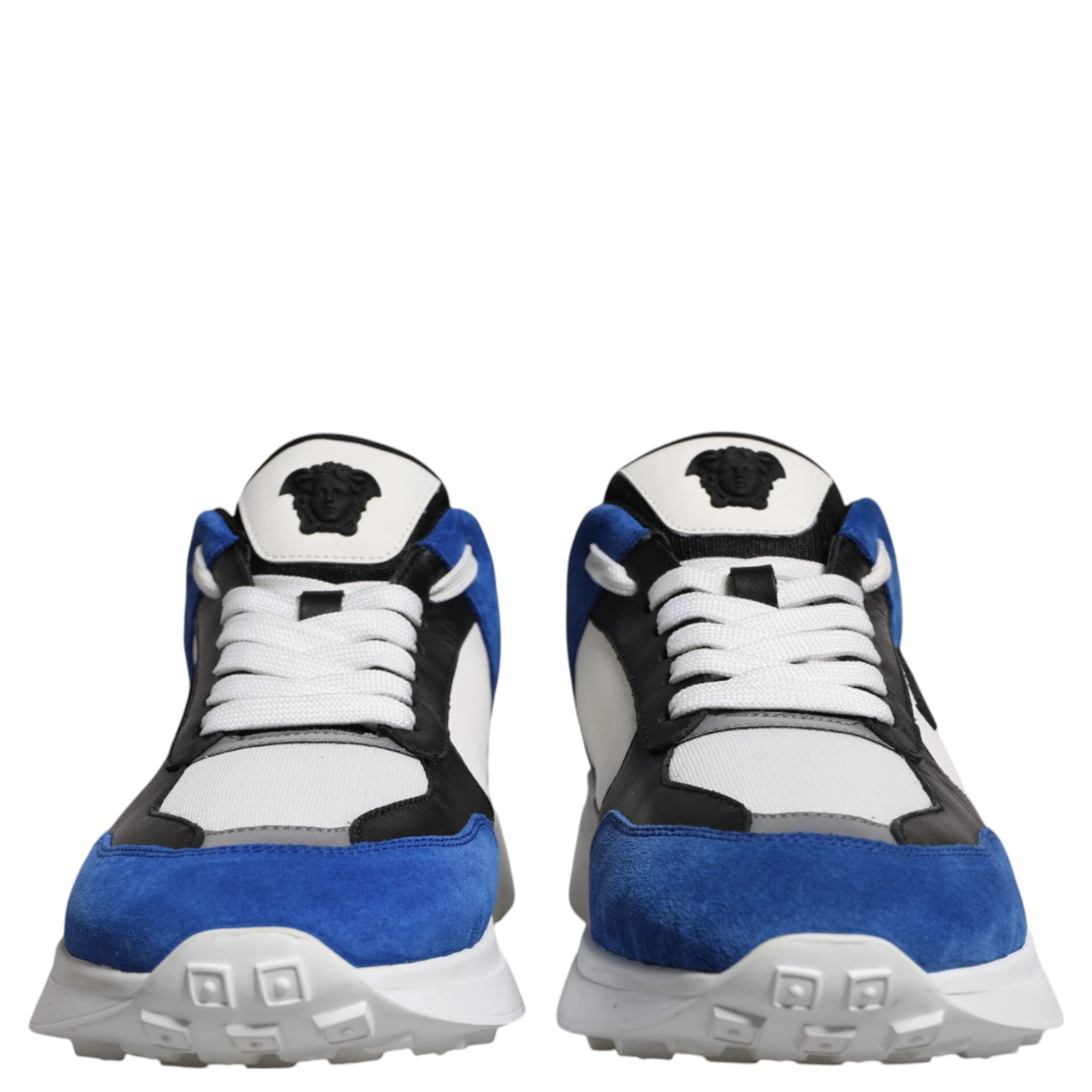Multicolor Canvas Quad Fabric Medusa Low Top Sneakers Shoes