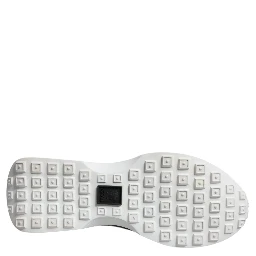 Multicolor Canvas Quad Fabric Medusa Low Top Sneakers Shoes