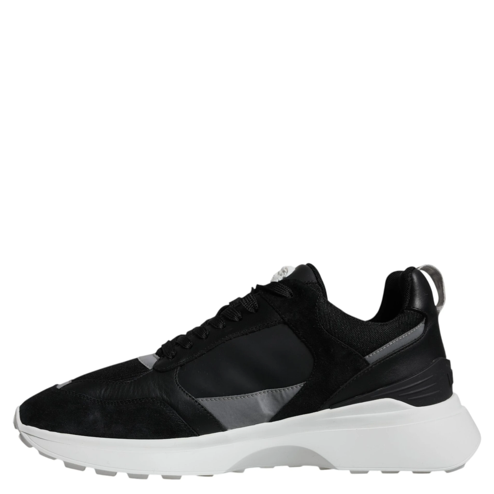 Black Canvas Quad Fabric Medusa Low Top Sneaker Shoes